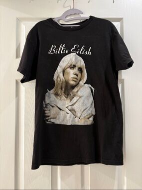 Billie Eilish Medium Happier Than Ever The World Tour Black Graphic 100% Cotton